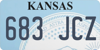 KS license plate 683JCZ