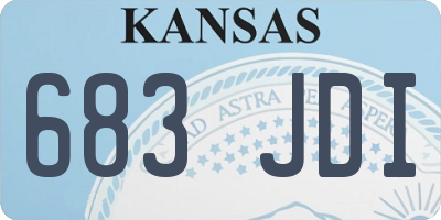 KS license plate 683JDI