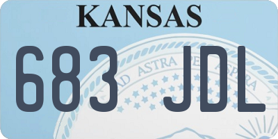 KS license plate 683JDL