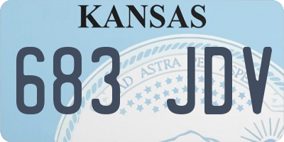 KS license plate 683JDV