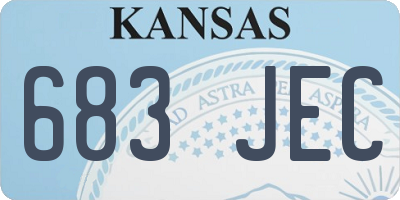 KS license plate 683JEC