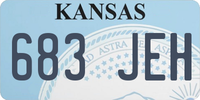 KS license plate 683JEH