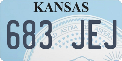 KS license plate 683JEJ
