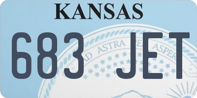 KS license plate 683JET