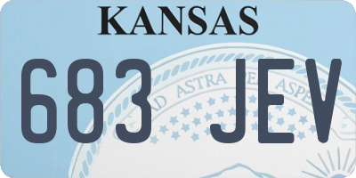 KS license plate 683JEV