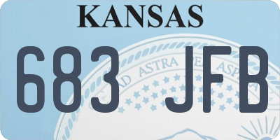 KS license plate 683JFB