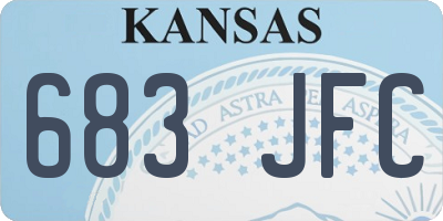 KS license plate 683JFC