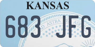 KS license plate 683JFG