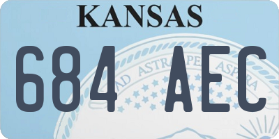 KS license plate 684AEC
