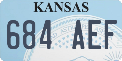 KS license plate 684AEF