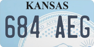 KS license plate 684AEG