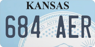 KS license plate 684AER