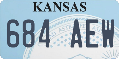 KS license plate 684AEW