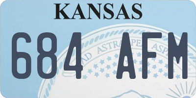 KS license plate 684AFM