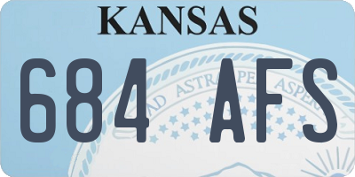 KS license plate 684AFS