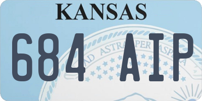 KS license plate 684AIP
