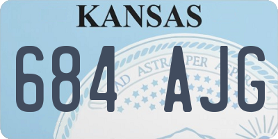 KS license plate 684AJG
