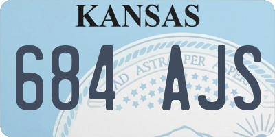 KS license plate 684AJS