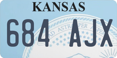 KS license plate 684AJX