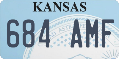 KS license plate 684AMF