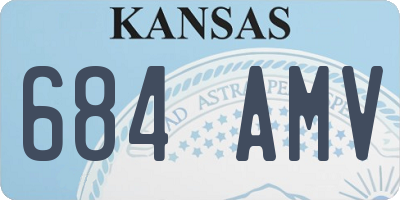 KS license plate 684AMV