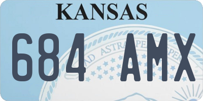 KS license plate 684AMX