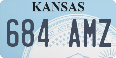 KS license plate 684AMZ
