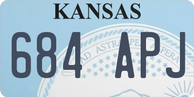 KS license plate 684APJ