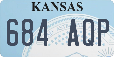 KS license plate 684AQP