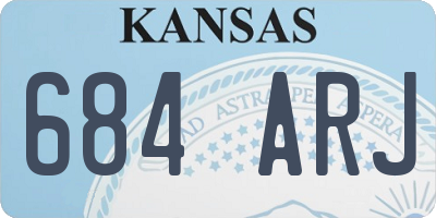 KS license plate 684ARJ