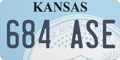 KS license plate 684ASE