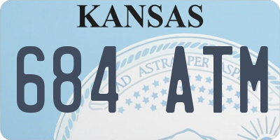 KS license plate 684ATM