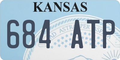 KS license plate 684ATP