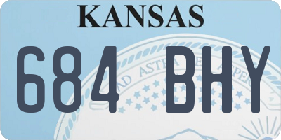 KS license plate 684BHY