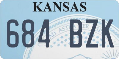 KS license plate 684BZK
