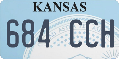 KS license plate 684CCH