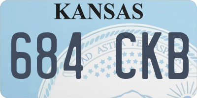 KS license plate 684CKB