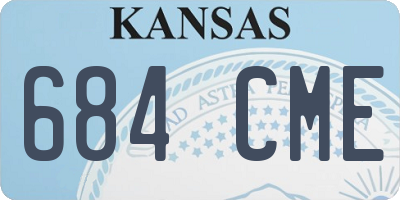 KS license plate 684CME
