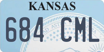 KS license plate 684CML