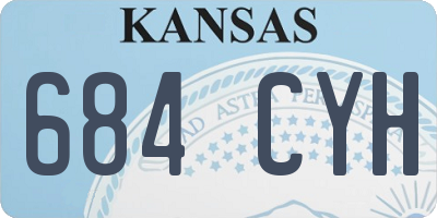 KS license plate 684CYH