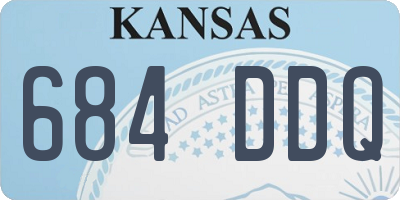KS license plate 684DDQ