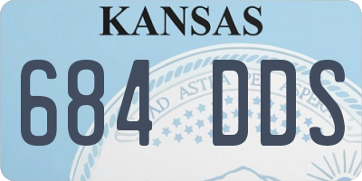 KS license plate 684DDS