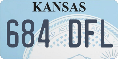 KS license plate 684DFL