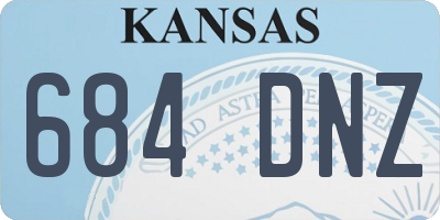 KS license plate 684DNZ