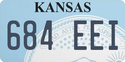 KS license plate 684EEI