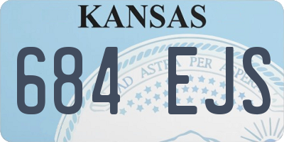 KS license plate 684EJS