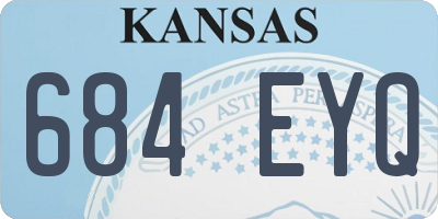 KS license plate 684EYQ