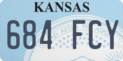 KS license plate 684FCY