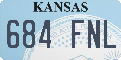 KS license plate 684FNL