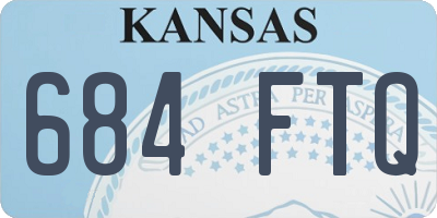 KS license plate 684FTQ